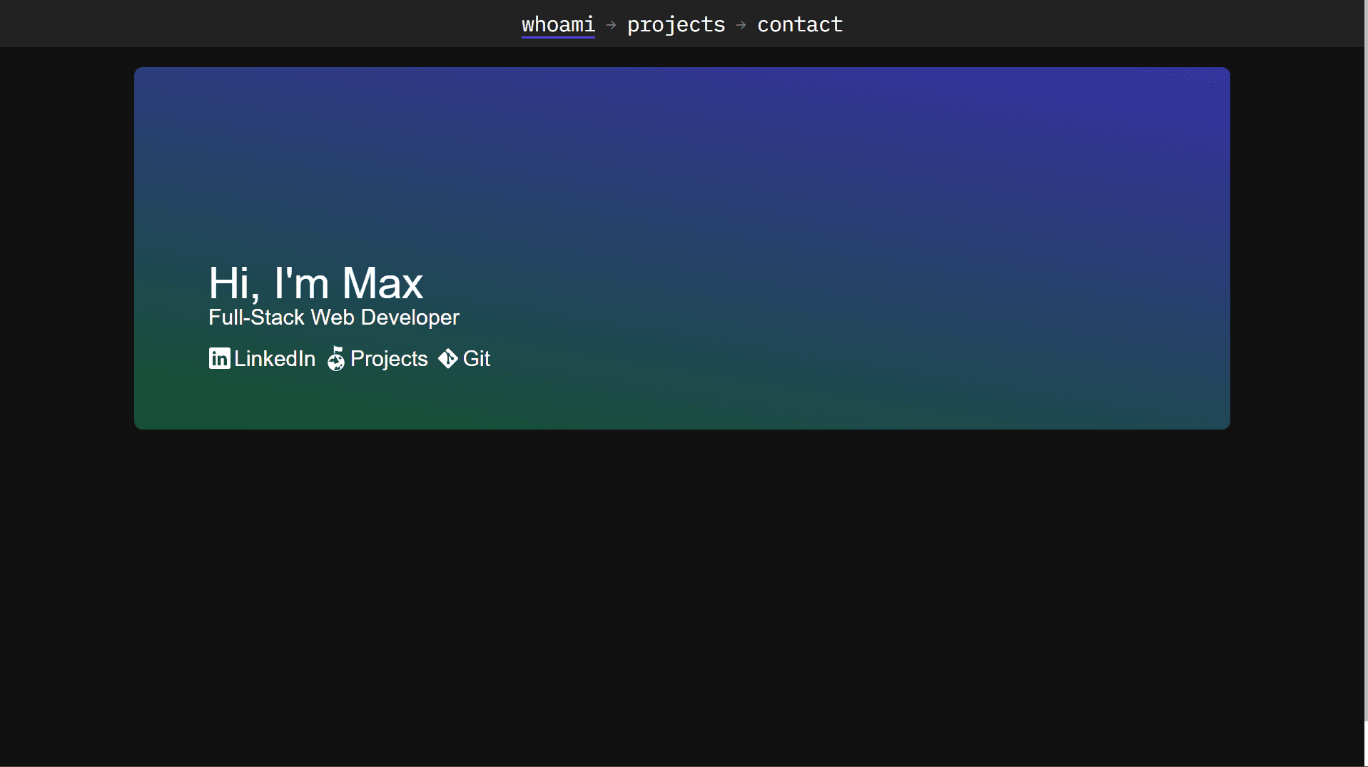 Old design of the website